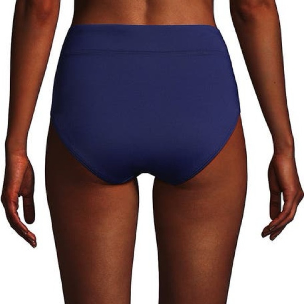 LANDS’ END plus size deep sea navy tummy control full coverage swim bottom NWT - Picture 4 of 8